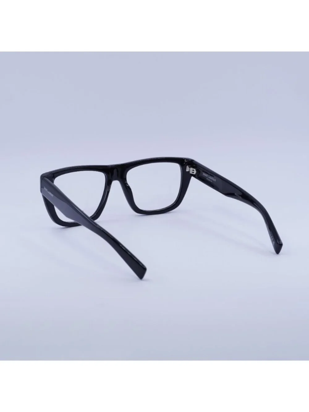 Saint Laurent SL714 001 Eyeglasses Black 55mm Square Frame